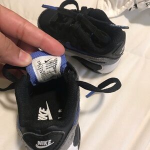 Nike Black and Blue Sneakers
